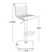 Masters - Contemporary Adjustable Barstool With Swivel Lumi Source