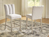 Larawyn - Upholstered Barstool (Set of 2) - Bisque Signature Design by Ashley®