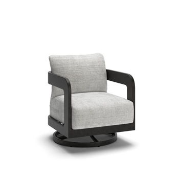 Salina Bay - Swivel Lounge With Cushion - Black / Gray Millennium® by Ashley
