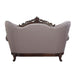 Benbek - Loveseat With 3 Pillows - Fabric & Antique Oak ACME