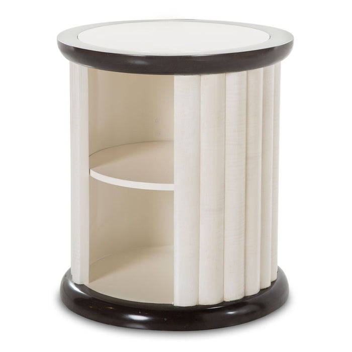 Paris Chic - Round End Table - Espresso Brown