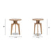Carmel - Round Side Table - Antique Brown Jennifer Taylor Home