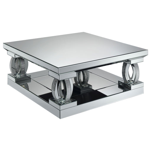 Shannon - Square Coffee Table - Silver Furniture Max