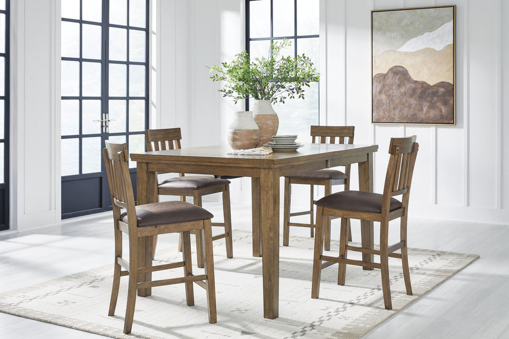 Urbinforte - Counter Height Extension Dining Table Set Signature Design by Ashley®