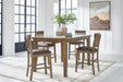 Urbinforte - Counter Height Extension Dining Table Set Signature Design by Ashley®