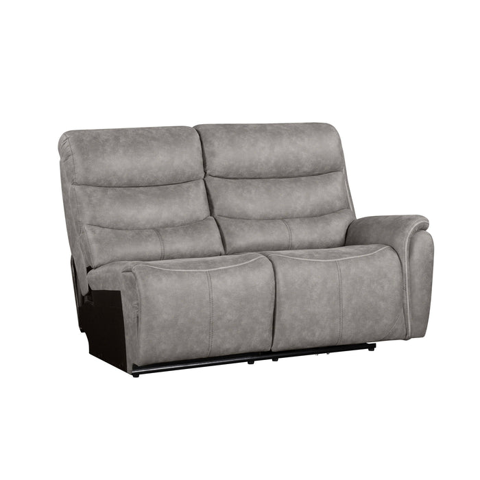 Kamari - RAF Loveseat With One Power Headrest & Footrest - Gray