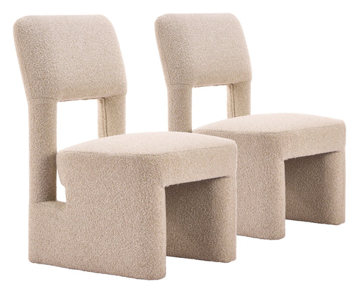 Dewey - Dining Chair (Set of 2) - Beige Zuo Modern