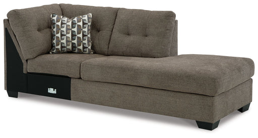 Mahoney - Raf Corner Chaise - Chocolate Signature Design by Ashley®