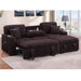 Convertible Sectional Upholstered Sleeper Sofa With Storage Chaise Home Essentials