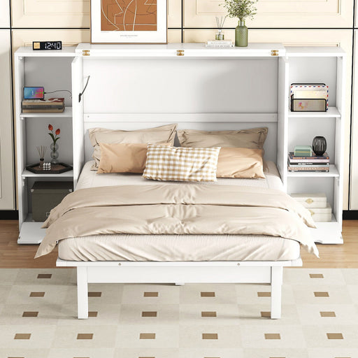 Murphy Bed With Shelves, Drawers And USB Ports DreamHaus
