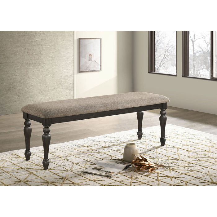 Kavita - Upholstered Dining Bench - Charcoal Furniture Max
