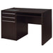 Maxim - 2 Drawer Computer Desk With Lift Top Storage And Power Outlet - Cappuccino Furniture Max