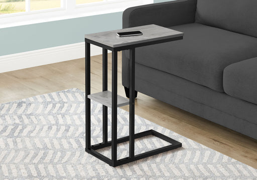Accent Table, C - Shaped, Marble Look Contemporary & Modern Convenient Design 8th Street