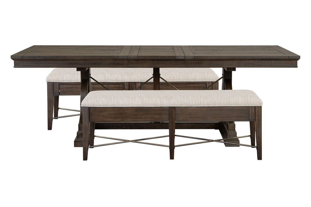 Westley Falls - Extendable Trestle Dining Table Set Magnussen Furniture