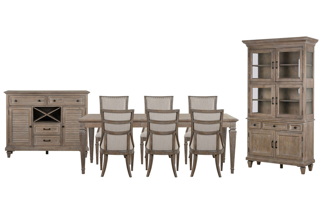 Lancaster - 9 Piece Extendable Rectangular Dining Table Set Magnussen Furniture