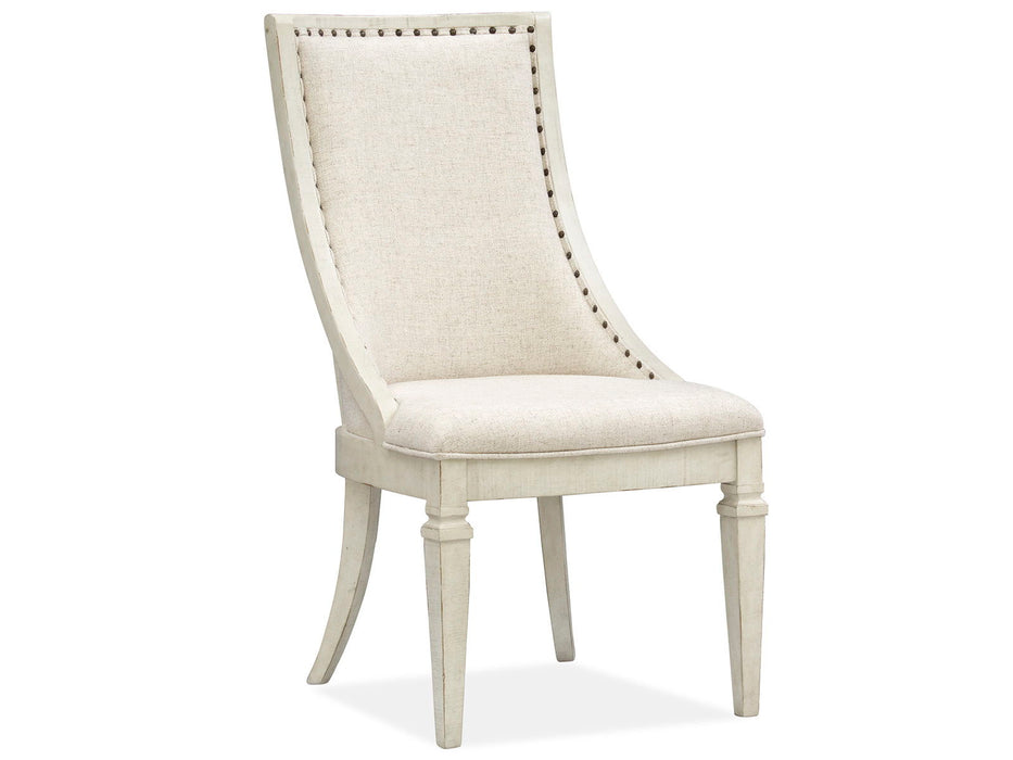 Newport - Dining Arm Chair With Upholstered Seat & Back (Set of 2) - Alabaster Magnussen Furniture