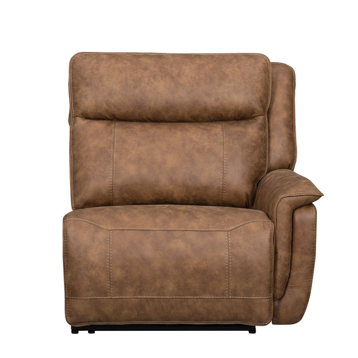 Kyra - RAF Recliner With Power Headrest, Footrest, Massage, Heat - Saddle New Classic