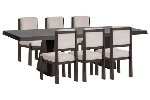 Tauren - 7 Piece Extendable Double Pedestal Dining Table Set Magnussen Furniture