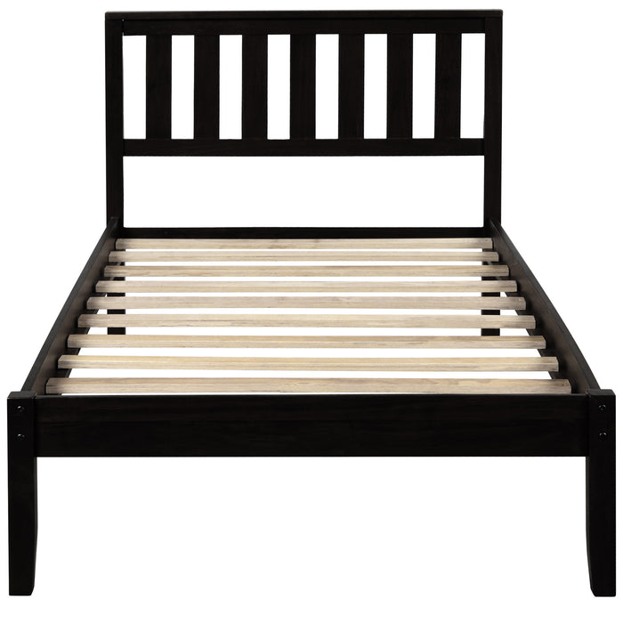 Platform Bed With Headboard, Footboard, Slat Support