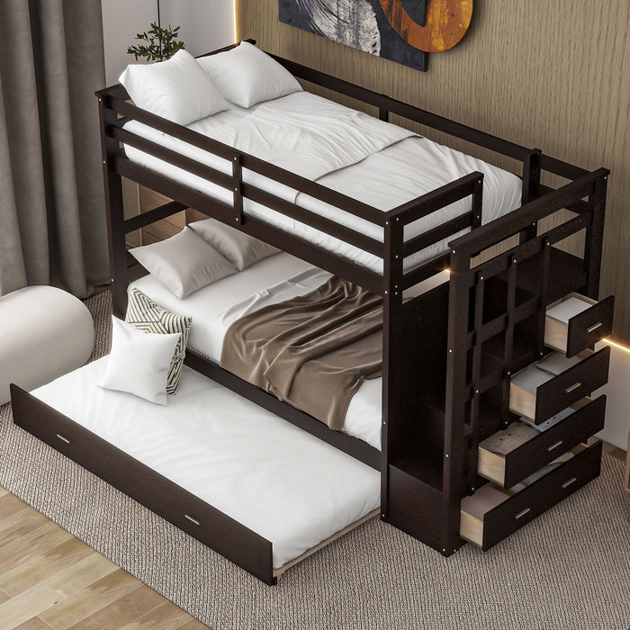 Bunk Bed With Trundle And Staircase