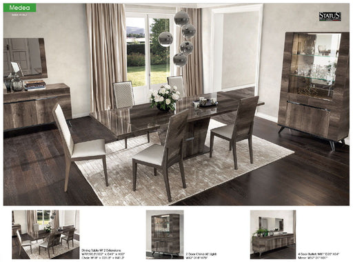 Medea - Dining Table - Dark Brown Status Italy