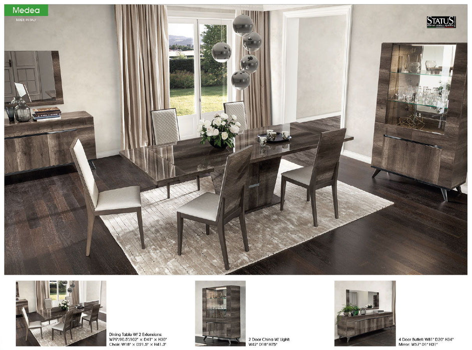 Medea - Dining Table - Dark Brown Status Italy