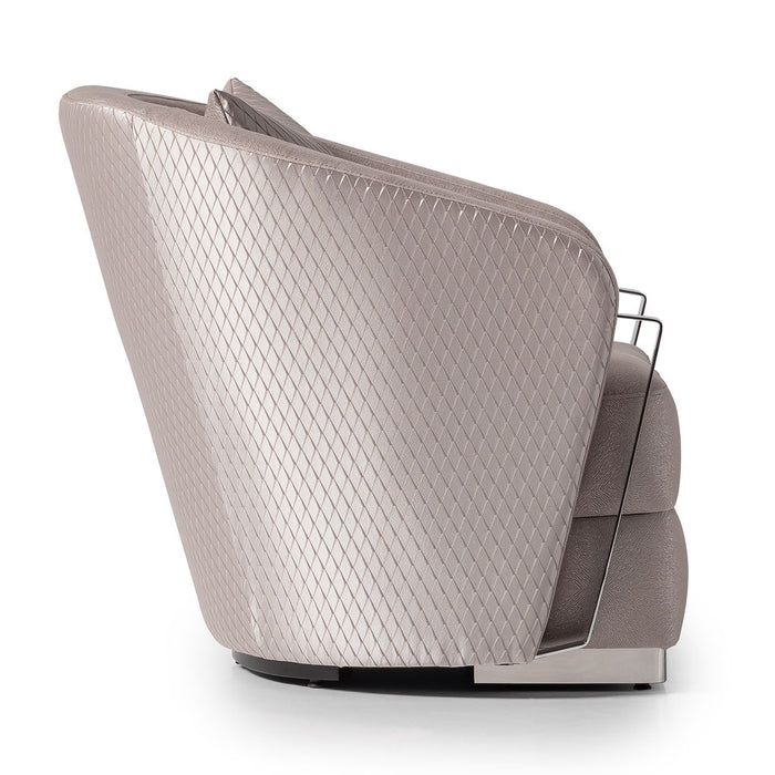 Carmela - Accent Chair - Zinc/Silver