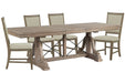 Paxton Place - Extendable Trestle Dining Table Set Magnussen Furniture