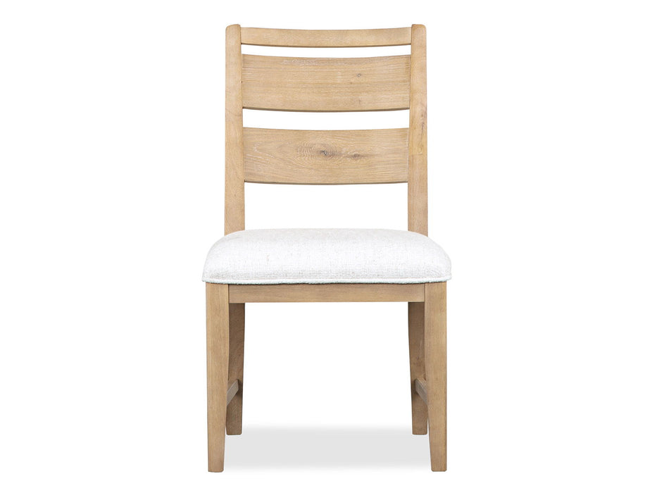 Somerset - Dining Side Chair With Upholstered Seat (Set of 2) - Butternut and Omari Natural Magnussen Furniture
