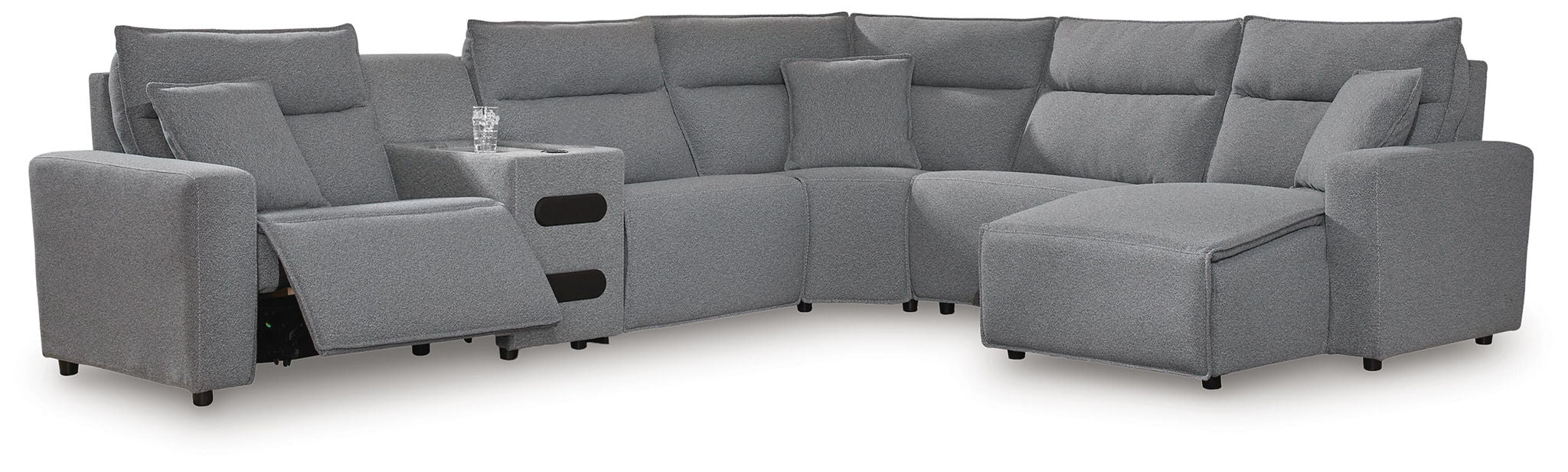 Modmax II - Reclining Sectional - Salt And Pepper Signature Design by Ashley®