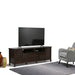 Warm Shaker - TV Media Stand Handcrafted - Tobacco Brown Simpli-Home