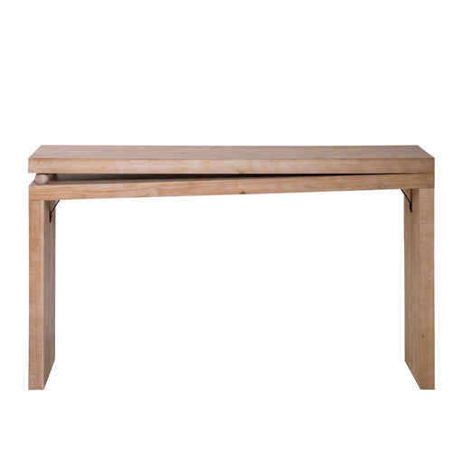 Slim Console Table, Narrow Entryway Table With Bead Detail - Light Natural / Natural Home Essentials