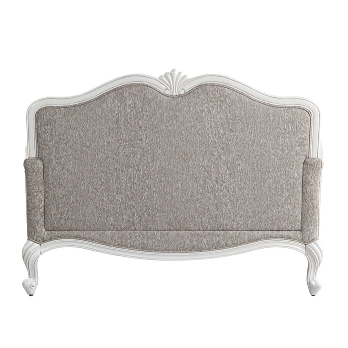 Ciddrenar - Loveseat With 3 Pillows - Fabric & White ACME