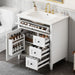 Bathroom Vanity With Sink, 3 Drawers And Adjustable Shelf Hearth and Haven