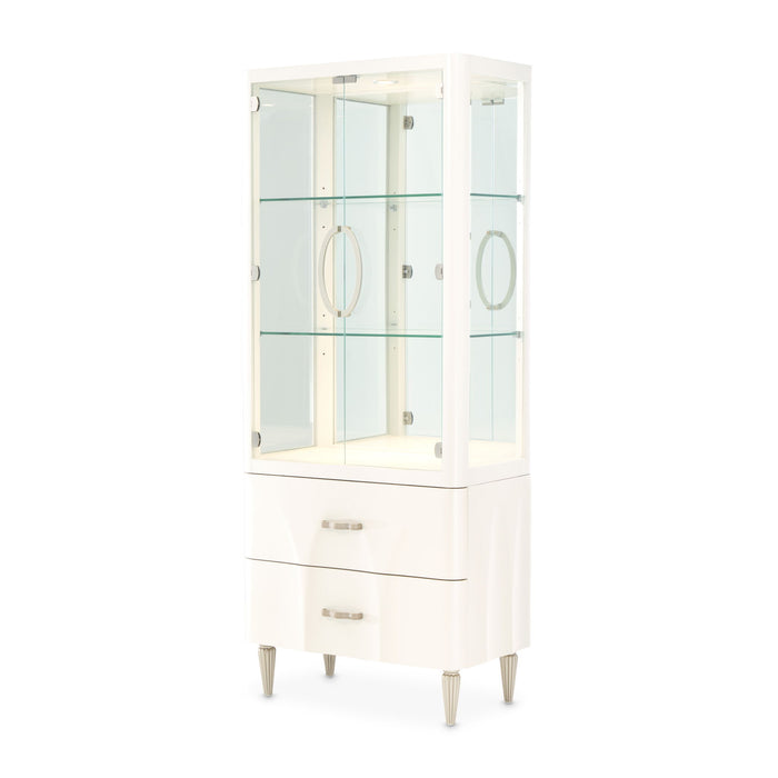 London Place - Display Cabinet - Creamy Pearl Michael Amini