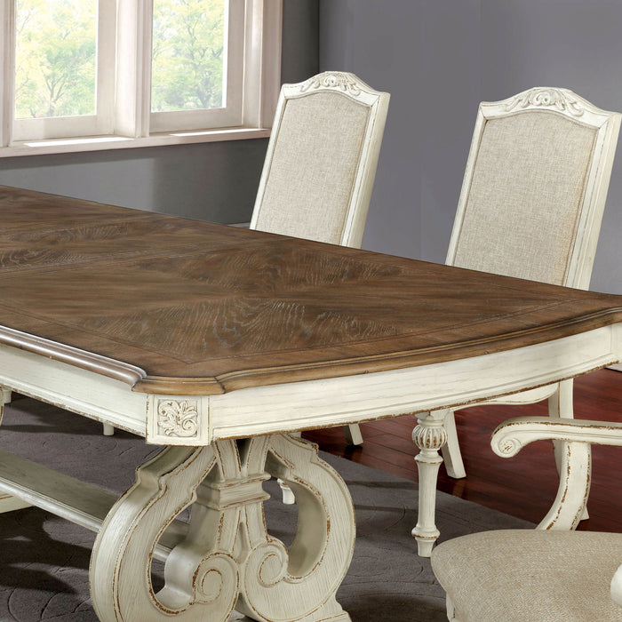 Rustic Dining Set With Table And Upholstered Chairs Home Essentials