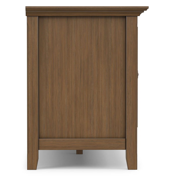 Amherst - Wide TV Media Stand - Rustic Natural Aged Brown Simpli-Home