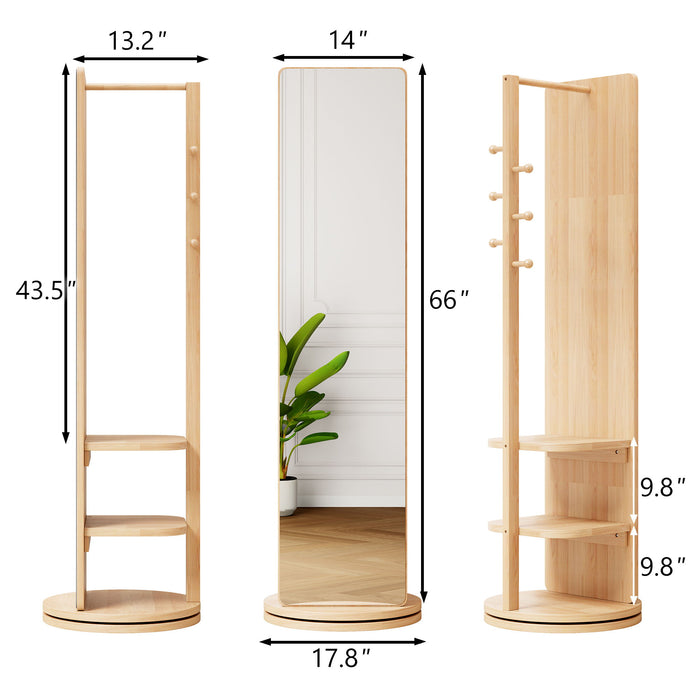 3 In 1 Multifunctional Full Length Clothing Mirror Daily Nest