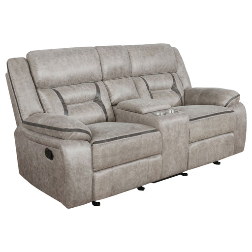 Brazelton - Glider Loveseat With Console Furniture Max