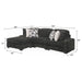 Magnum - Modern Sectional Sofa Matrix Furniture Group