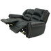 Plush Relax Power Reclining Loveseat 2 Seat Couch With USB Charging Armrest Cushion Living Room Furniture - Black Home Essentials