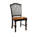 Dining Side Chairs (Set of 2) - Black / Oak Home Essentials
