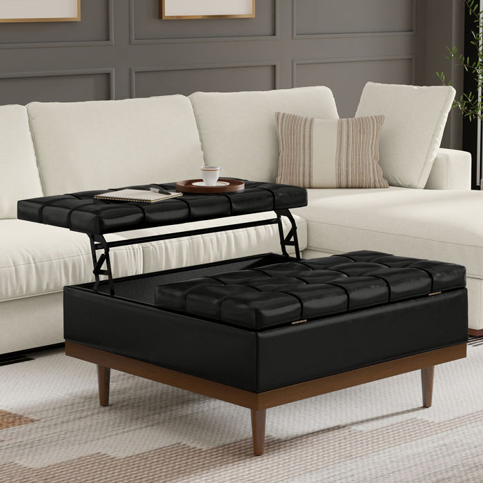 Mariah - Upholstered Lift Top Table Storage Ottoman Simpli-Home