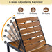 Outdoor Chaise With Adjustable Backrest Hearth and Haven