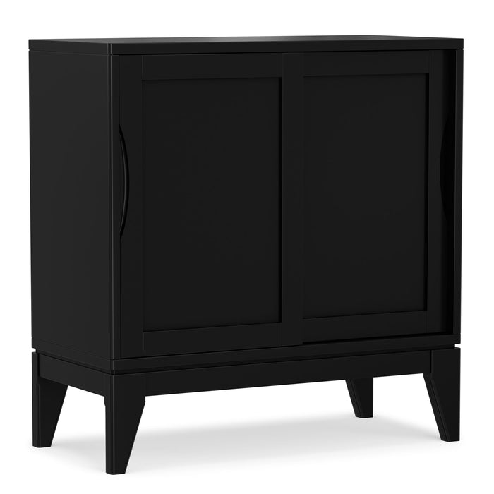 Harper - Low Storage Cabinet - Black Simpli-Home