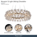 Michael Amini Lighting - Bouquet Round 32" Crystal Chandelier - Gold Michael Amini