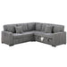 Convertible Sectional Upholstered Sleeper Sofa With Storage Chaise Home Essentials