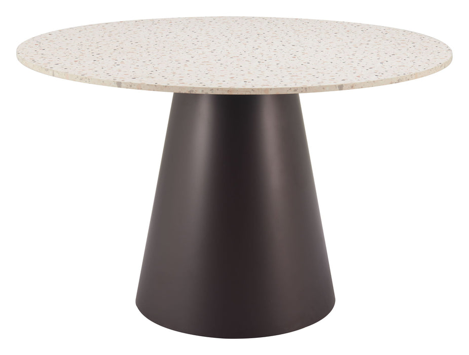 Jorf - Dining Table - Beige / Bronze Zuo Modern