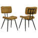 Tufted Side Chairs Upholstery And Tapered Legs (Set of 2) - Camel Furniture Max