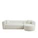 L - Shape Boneless Cloud Couch With 2 Throw Pillows For Living Room Home Essentials